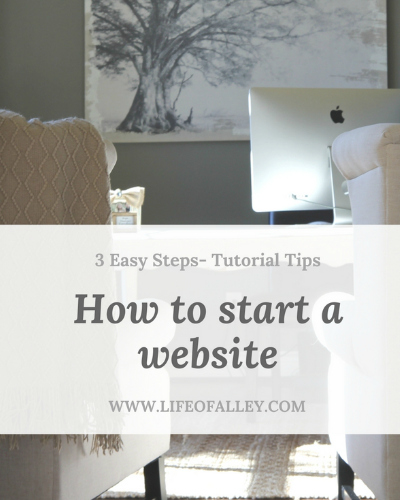 Tutorial Tips, How-to Start a Website