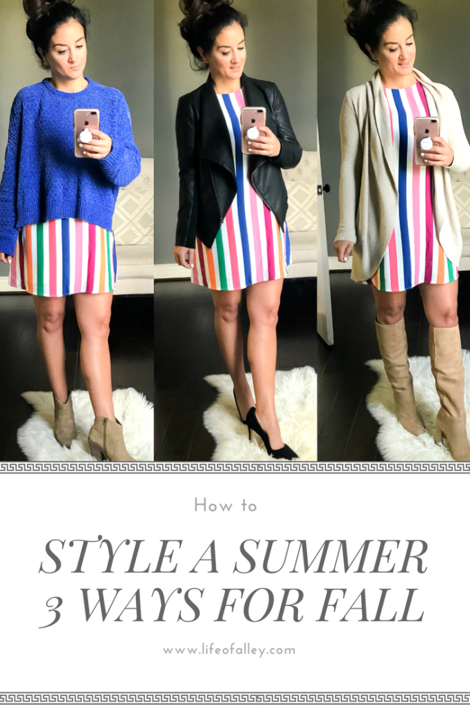 How to Style A Summer Dress 3 Ways for Fall