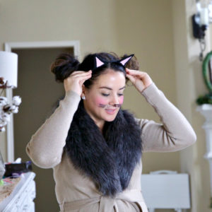 DIY-Halloween Cat Costume less than $5!