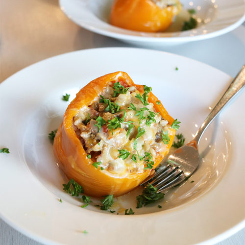 Stuffed Peppers Crock Pot Recipe Life Of Alley   Crock Pot Stuffed Peppers Recipe 1 500x500 