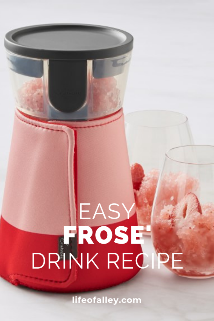 Easy Peasy Frosé﻿ Recipe Freezable Cocktail Maker