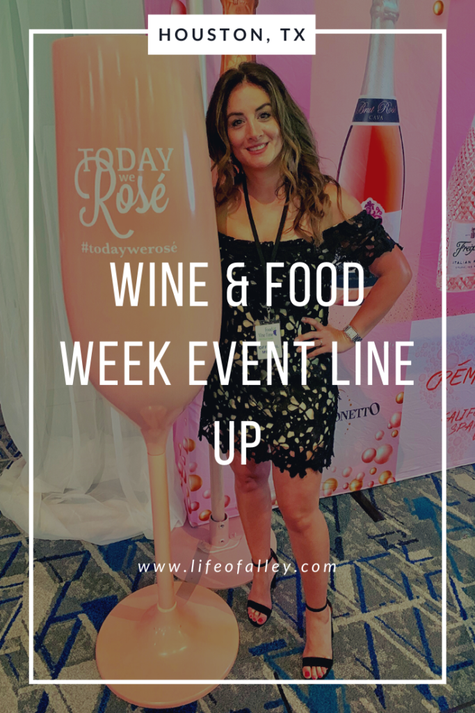 Wine & Food Week Event Line Up