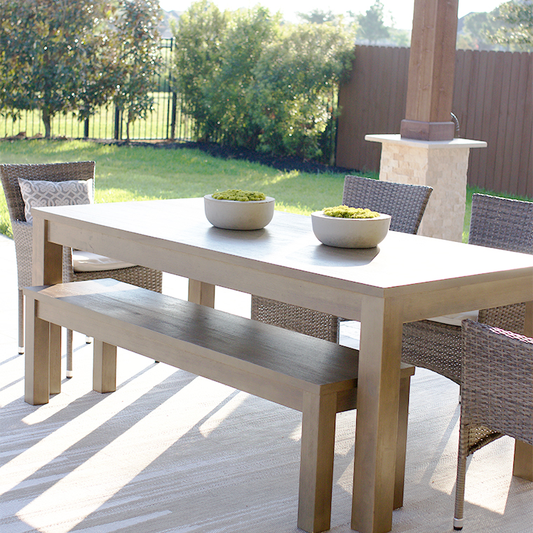 Backyard Patio Furniture Reveal outdoor table