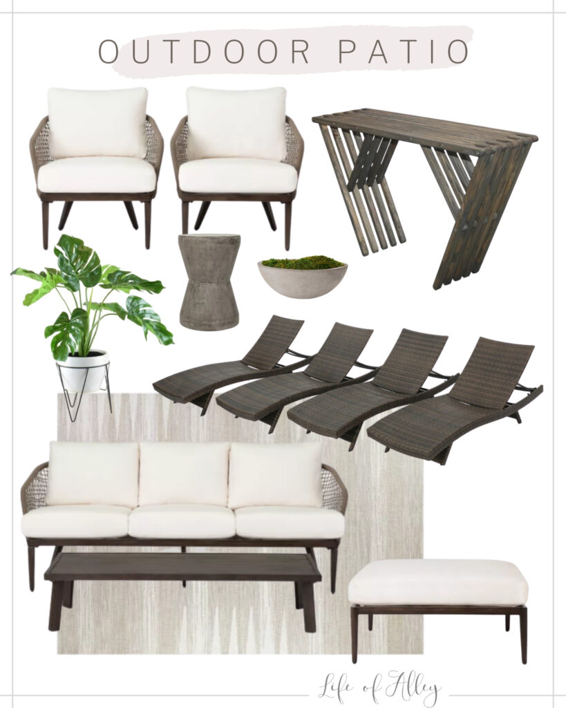 Backyard Patio Furniture Reveal round up 